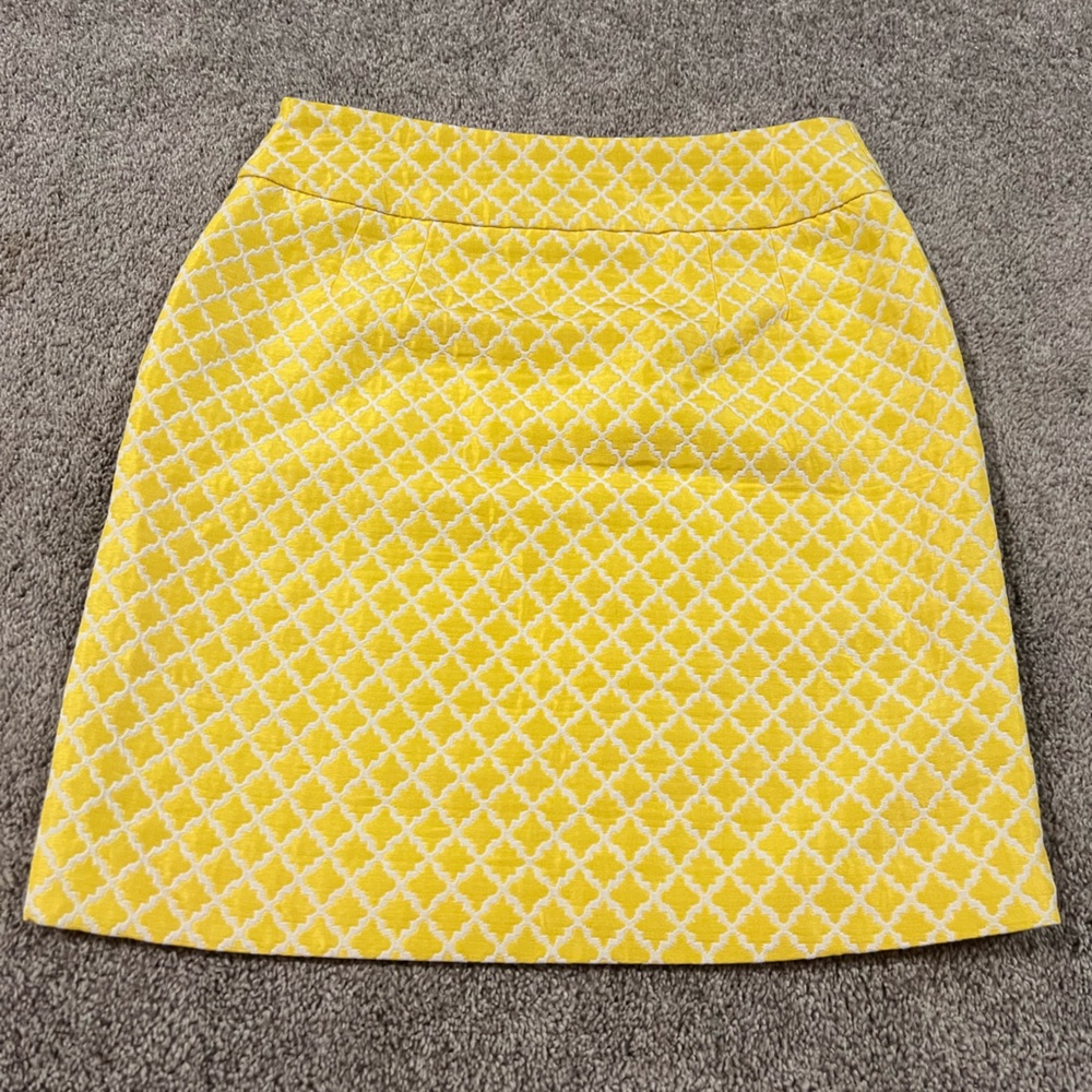 Ann Taylor Yellow Mini Skirt - Picture 2 of 5
